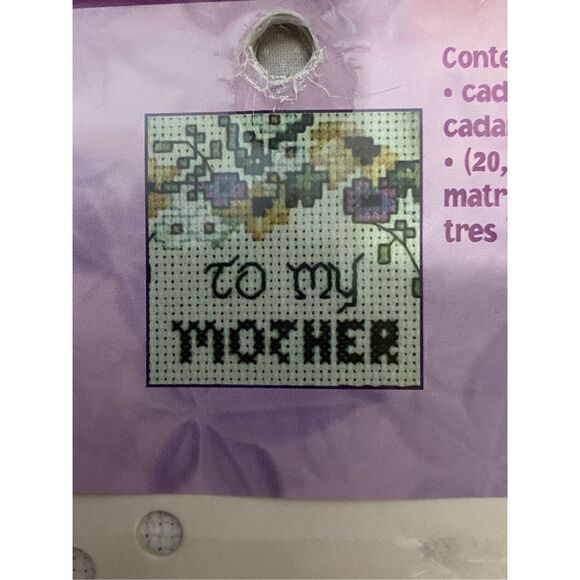 Bucilla Vintage 2001 “TO MY MOTHER” Beautiful Counted Cross-Stitch Kit - Picture 9 of 12